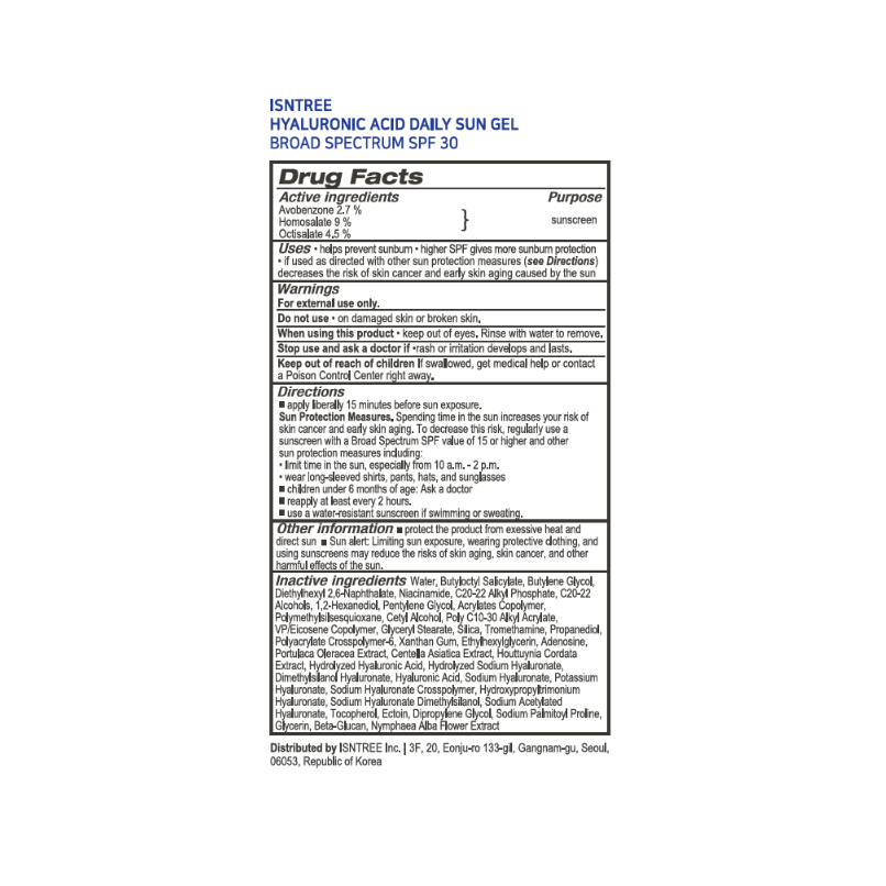 Isntree Hyaluronic Acid Daily Sun Gel 1.69 fl. oz.(50ml) - Image 2 of 2