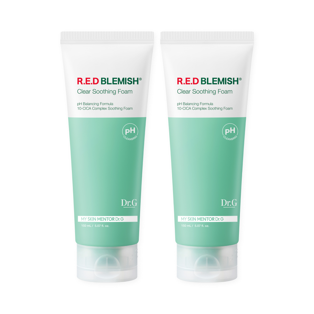 Dr.G Ph Cleansing R.E.D Blemish Clear Soothing Foam Duo Set 5.07 fl. oz.(150ml)+5.07 fl. oz.(150ml) - Image 2 of 2