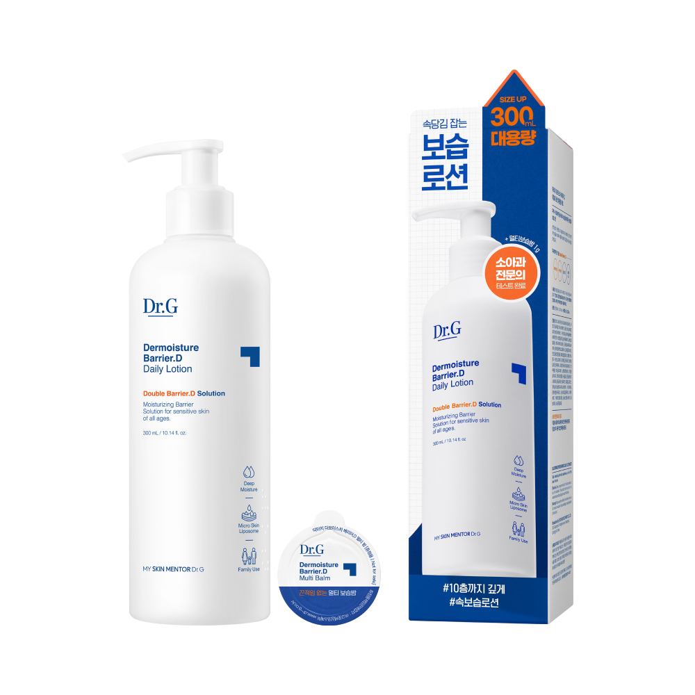 Dr.G Dermoisture Barrier.D Daily Lotion Set 10.14 fl. oz.(300ml) + Multi Balm 0.035 oz.(1g) - Image 2 of 3