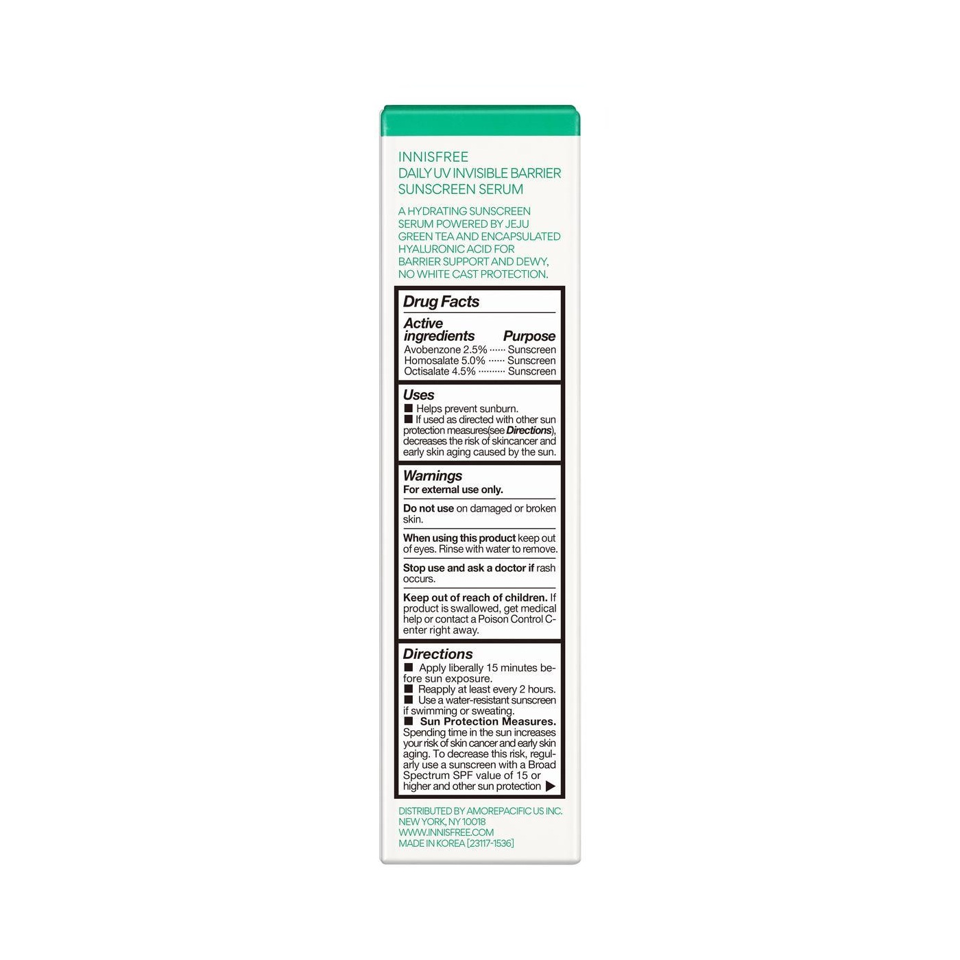 innisfree Invisible Barrier Sunscreen Serum 1.69 fl. oz.(50ml) - Image 2 of 2