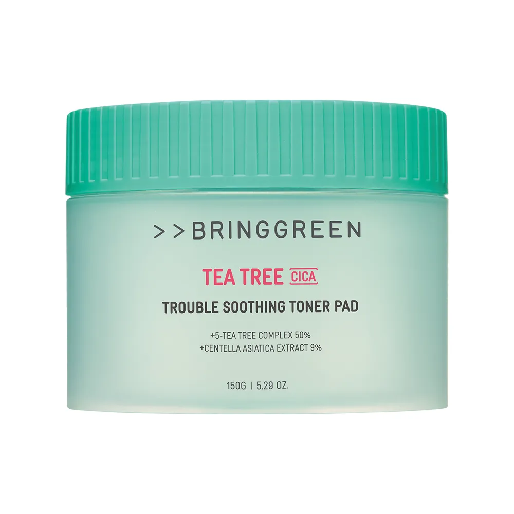 BRING GREEN Tea Tree Cica Trouble Soothing Toner Pad 90p 5.29 oz.(150g)