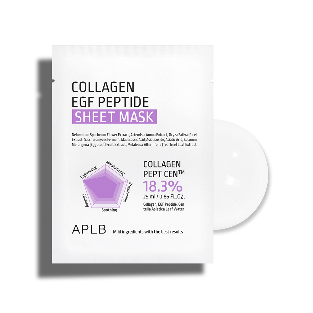 APLB Collagen Egf Peptide Sheet Mask 0.85 fl. oz.(25ml)