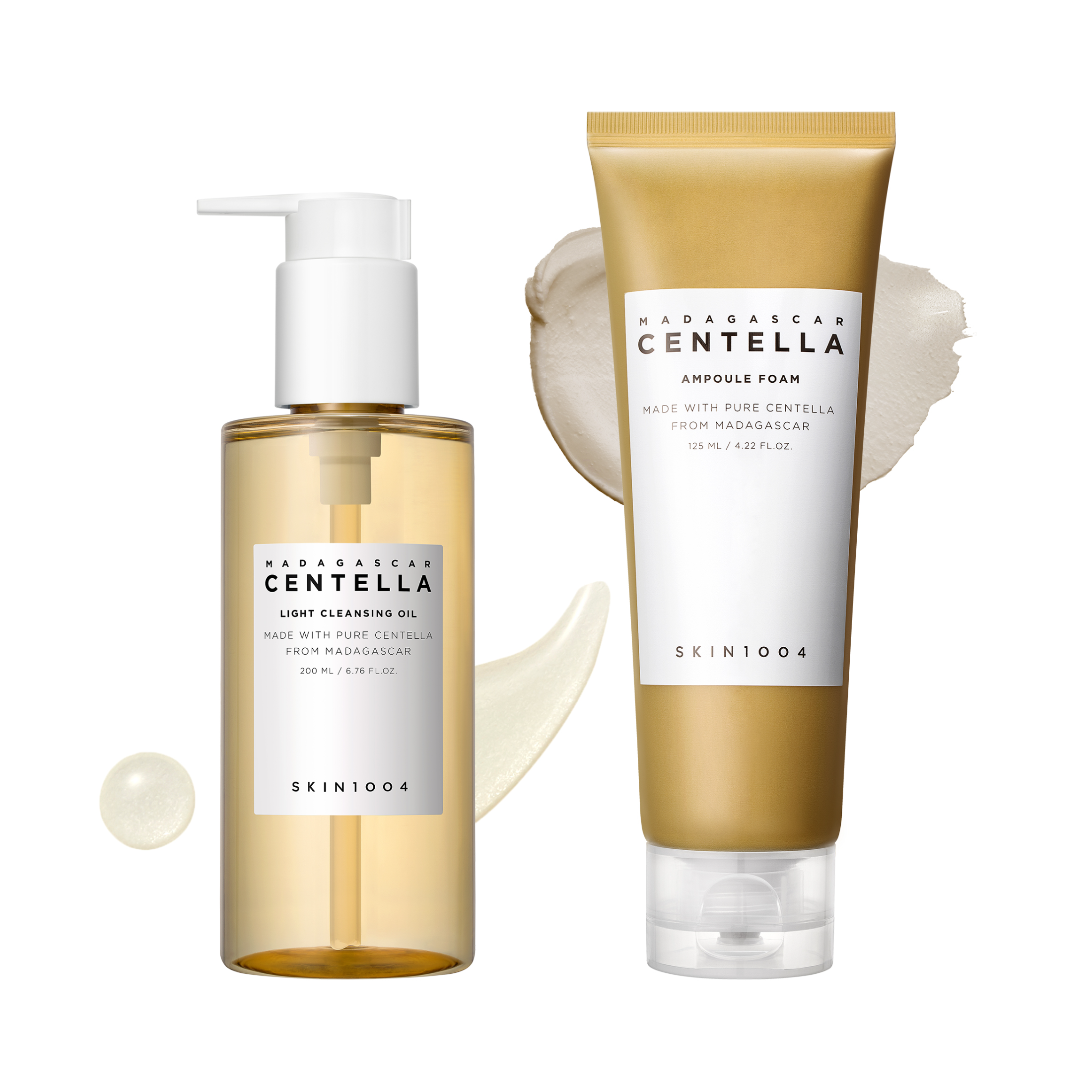 SKIN1004 Madagascar Centella Double Cleansing Duo Set (Cleansing oil 6.76 fl. oz.(200ml) + Cleaning Foam 4.22 fl. oz.(125ml)) - Image 2 of 3