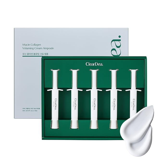 clear dea glutathione ClearDea Mucin Collagen Voluming Cream Ampoule 0.13 fl. oz.(4ml) x 5ea Size:60 Tablets typical dose ghk cu __concern:Hyperpigmentation The cream