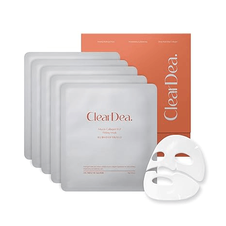 ClearDea Mucin Collagen Egf Fitting Mask 1.26 oz.(36g) x 5sheets