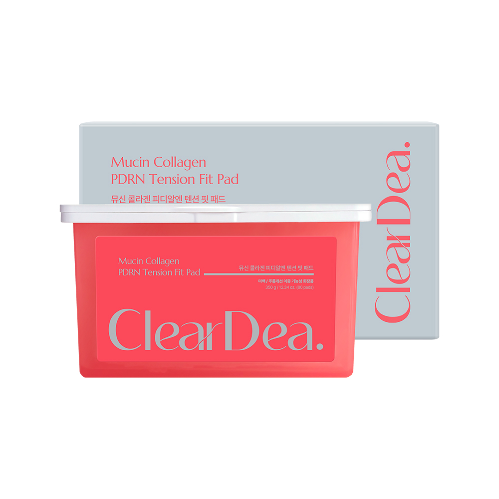 ClearDea Mucin Collagen PDRN Tension Fit Pad 12.34 oz.(350g) 80pads