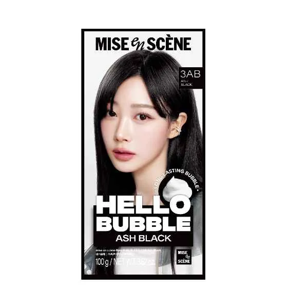 Mise-en-scène Hello Bubble 3ab Ash Black 3.52 oz.(100g)