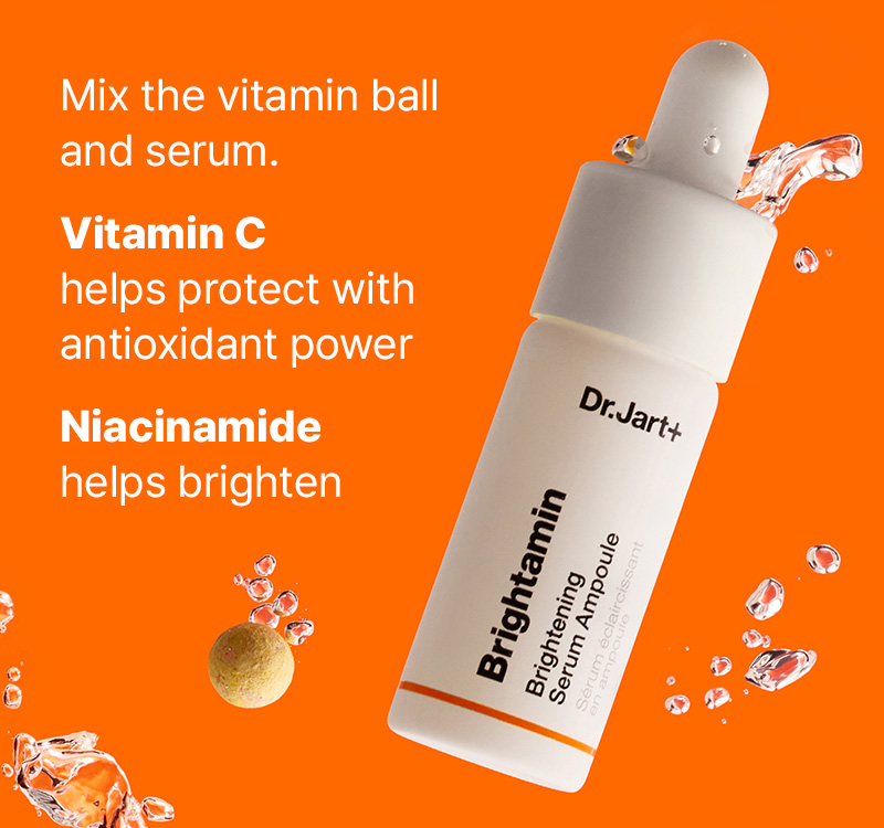 Dr.Jart+ Brightamin Brightening Serum Ampoule : Liquid Serum 0.28 oz.(7g) + Vitamin Ball 0.0028 oz.(0.08g) - Image 7 of 7