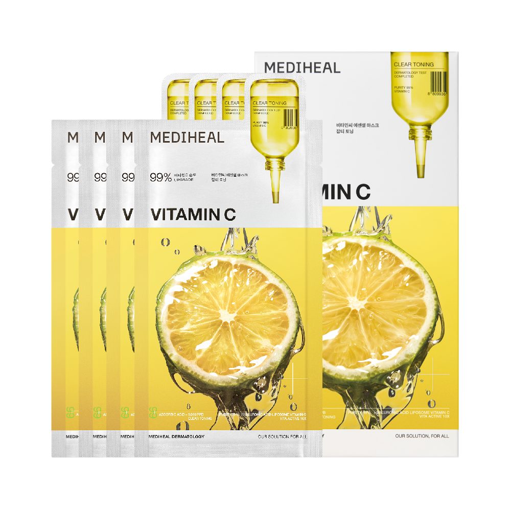 [7types] MEDIHEAL Essential Face Mask 4 Sheets 0.81 fl. oz.(24ml) - Image 6 of 7