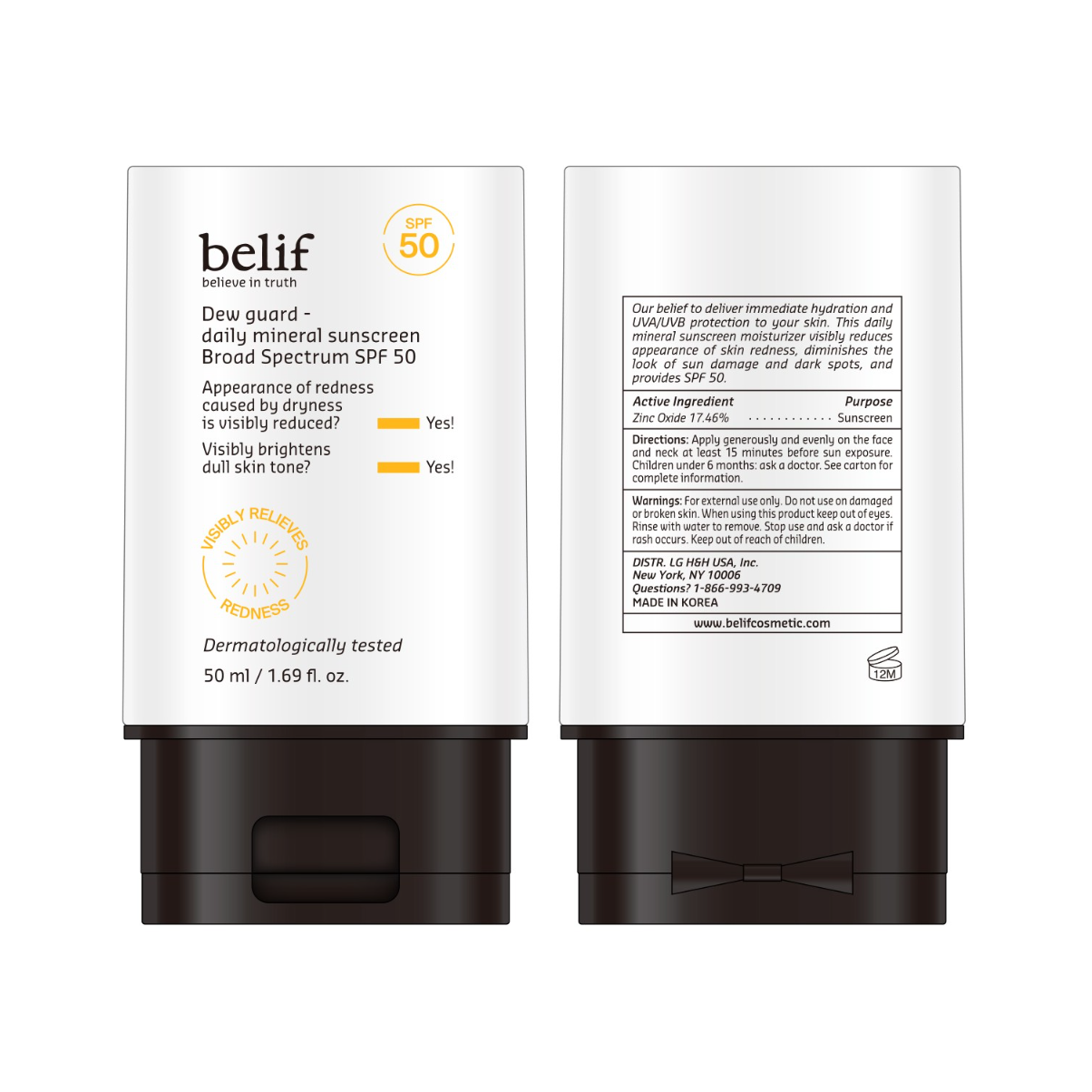 BELIF Dew Guard Mineral Sunscreen Broad Spectrum SPF 50 1.69 fl. oz.(50ml) - Image 2 of 5