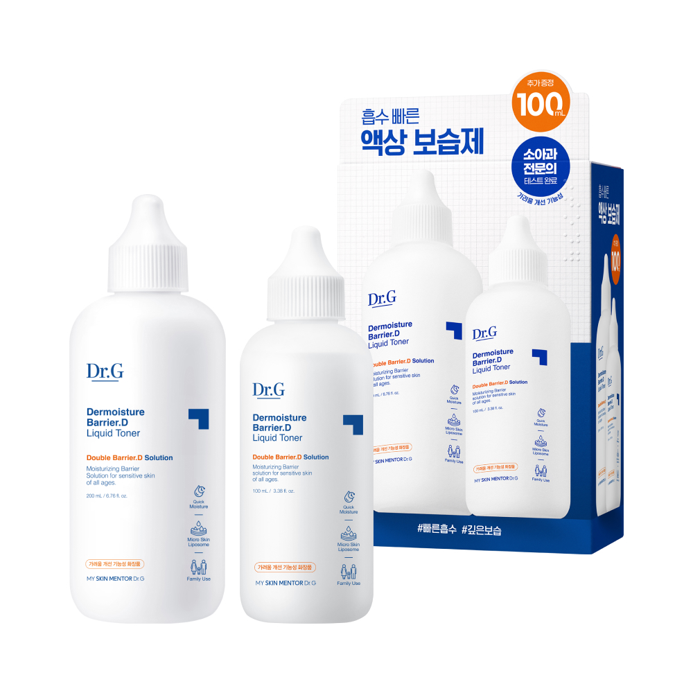 Dr.G Dermoisture Barrier.D Liquid Toner Set 6.76 fl. oz.(200ml) (+ Toner 3.38 fl. oz.(100ml)) - Image 2 of 3