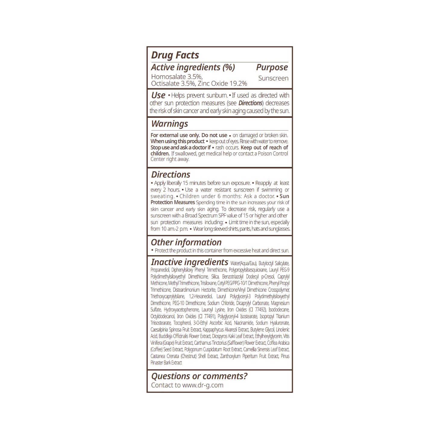 Dr.G Bright Toning Up Tinted Sunscreen 1.69 fl. oz.(50ml) - Image 4 of 4