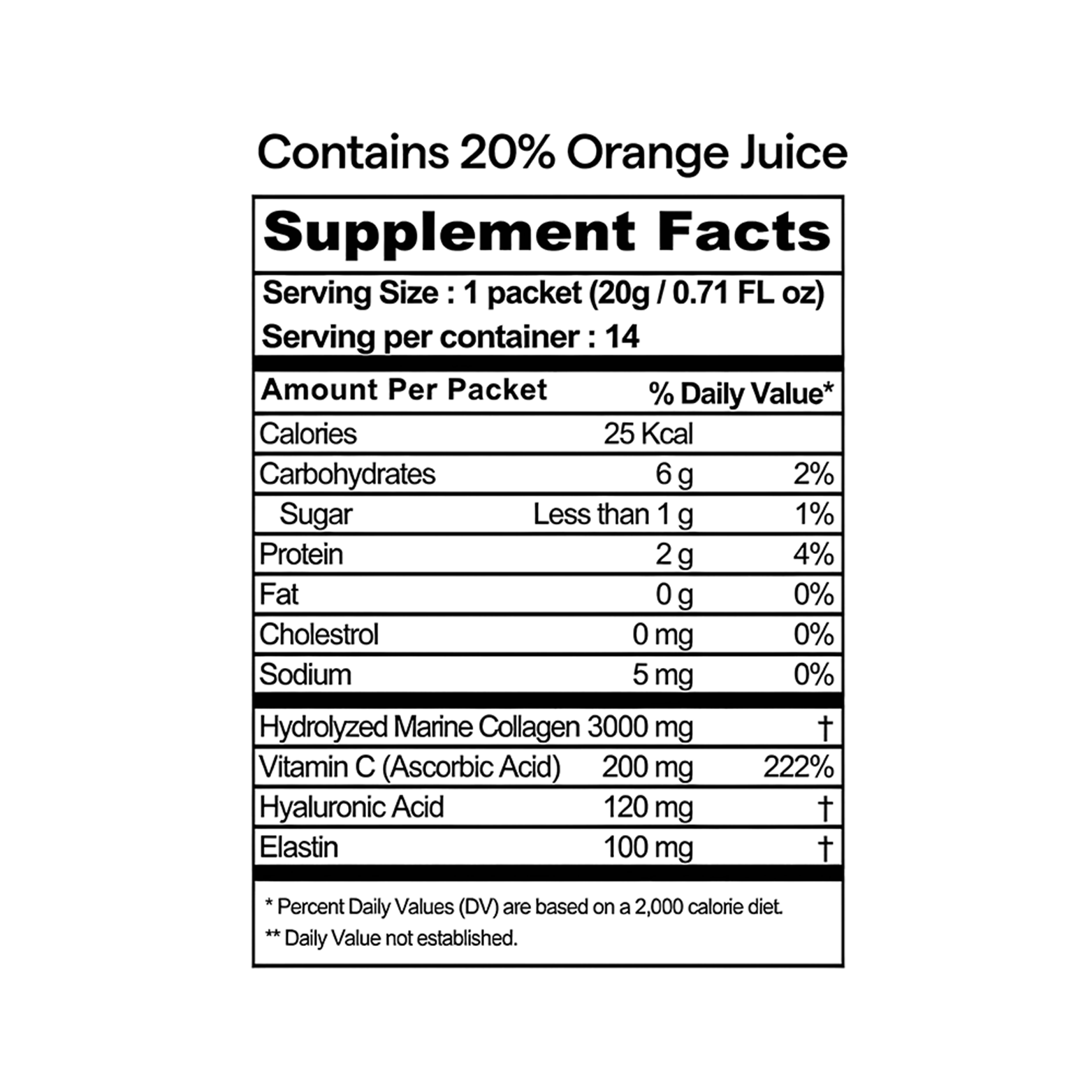 OWNIST Triple Collagen Orange 2-weeks Routine 9.88 oz.(280g) - Image 2 of 2