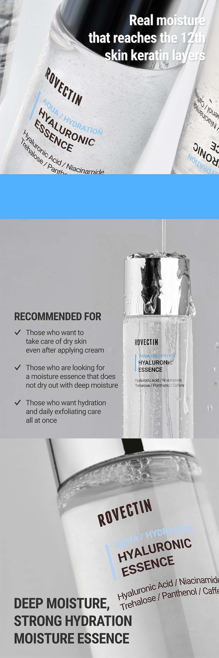 ROVECTIN Aqua Hyaluronic Essence 6.08 fl. oz.(180ml) detail 1