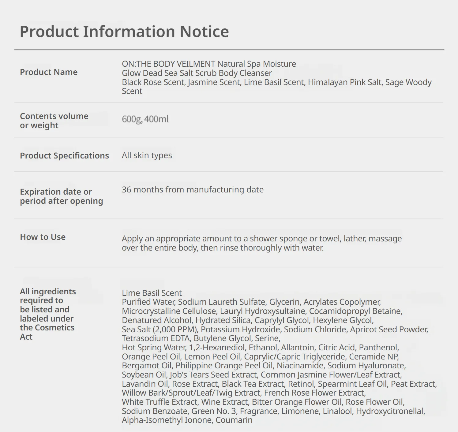 Product detail