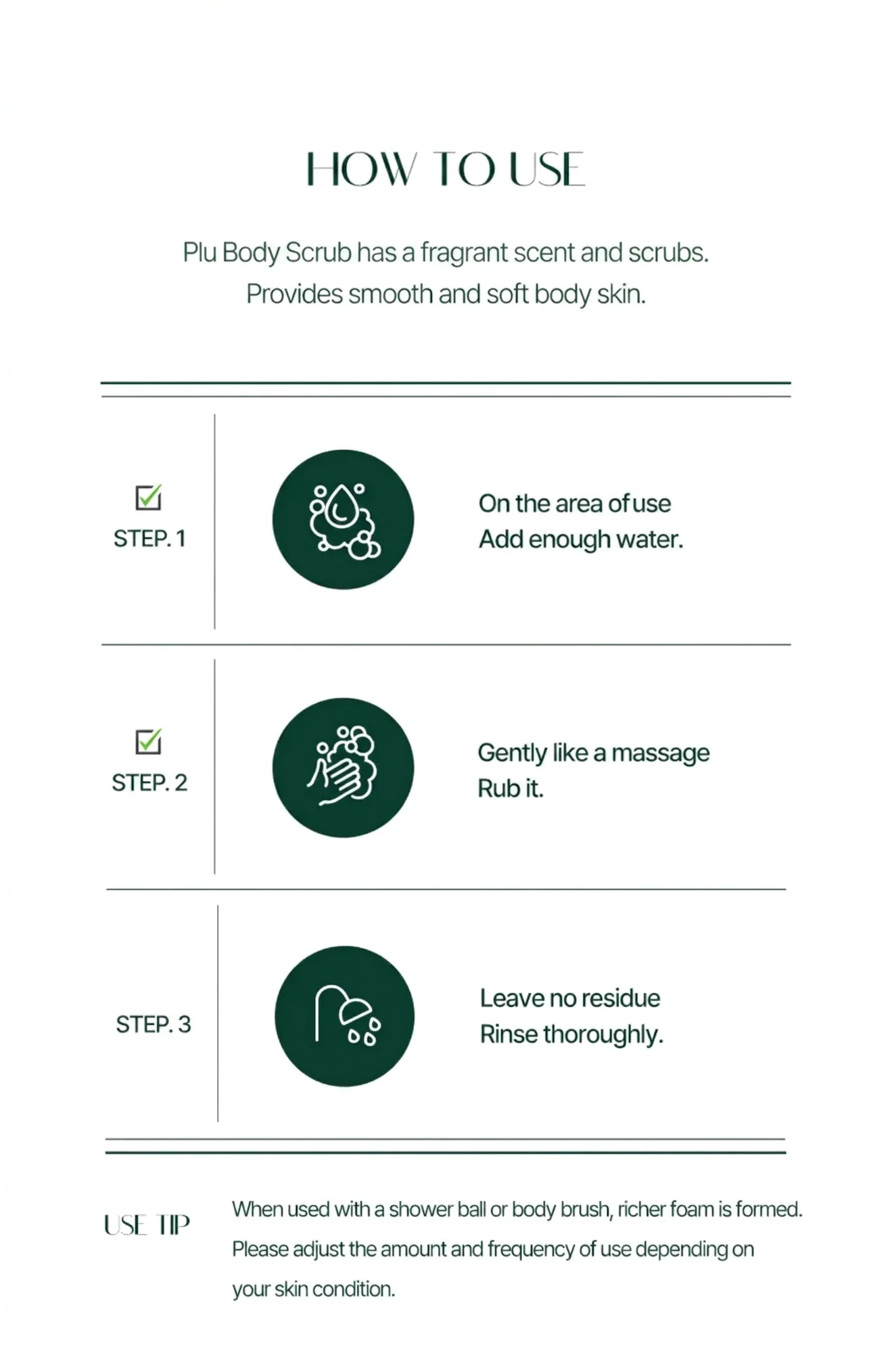 [4scents] plu Body Scrub 7.05 oz.(200g) detail 12