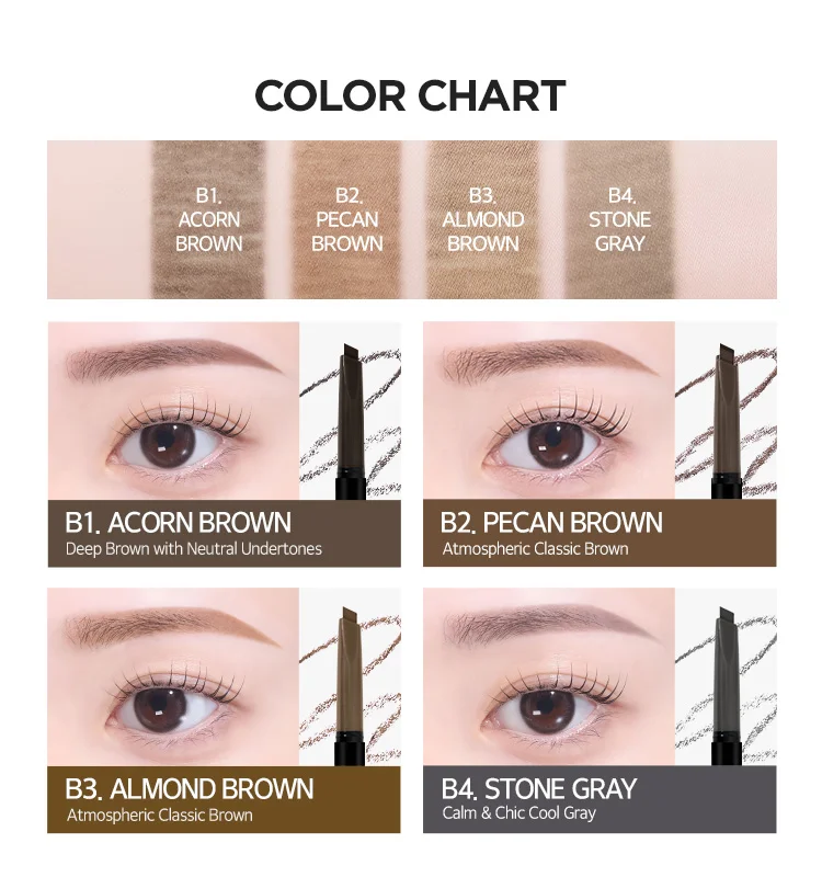 [4colors] MERZY The First Brow Pencil 0.01 oz.(0.3g) detail 3