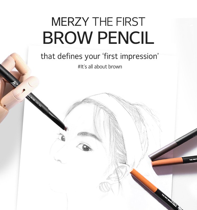 [4colors] MERZY The First Brow Pencil 0.01 oz.(0.3g) detail 2
