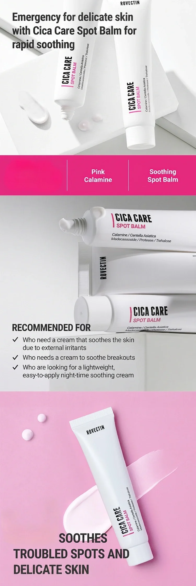 ROVECTIN Cica Care Spot Balm 1.35 fl. oz.(40ml) detail 2