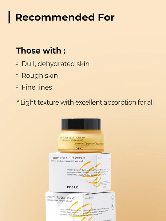 フェイスクリーム roro.p COSRX Full Fit Propolis Light Cream 2.19 fl. oz.(65ml) | OLIVE
