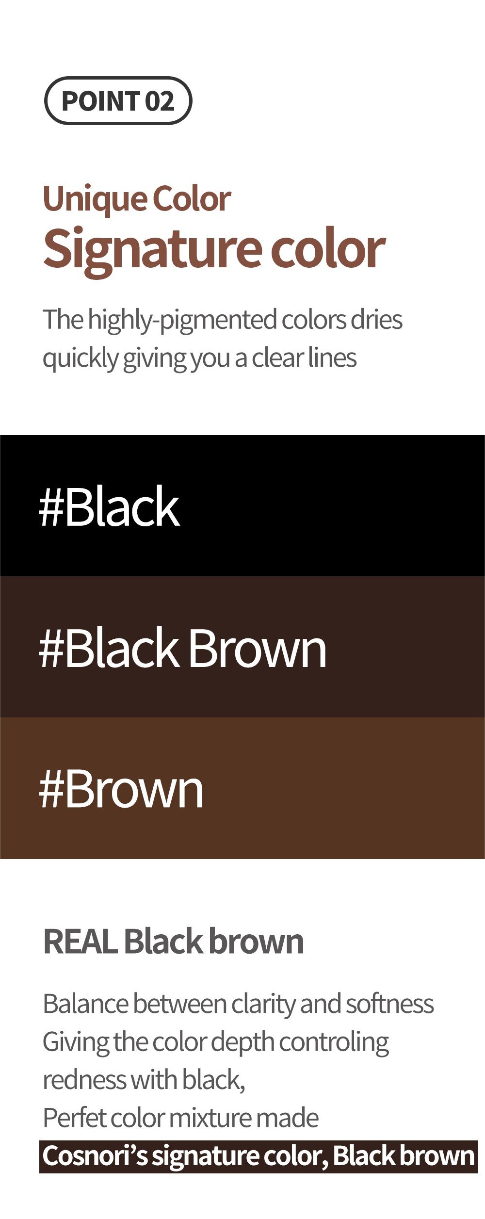 [2colors] COSNORI Super Proof Fitting Brush Eyeliner 0.02 fl. oz.(0.6g) detail 4