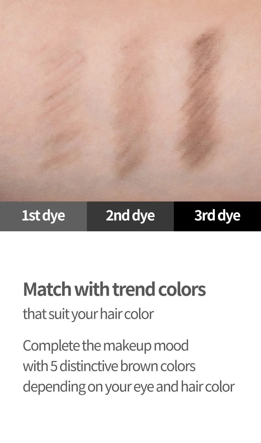 [3colors] COSNORI easy Draw Auto Eyebrow 0.01 oz.(0.3g) detail 6