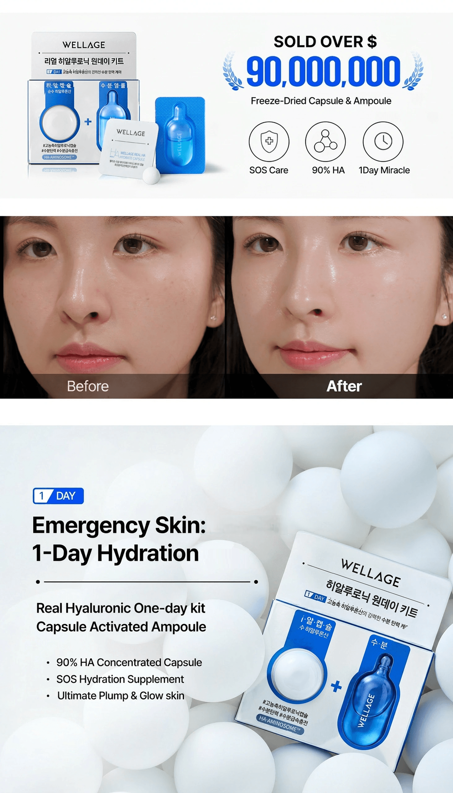 Wellage Real Hyaluronic One Day Kit (1ea) detail 1