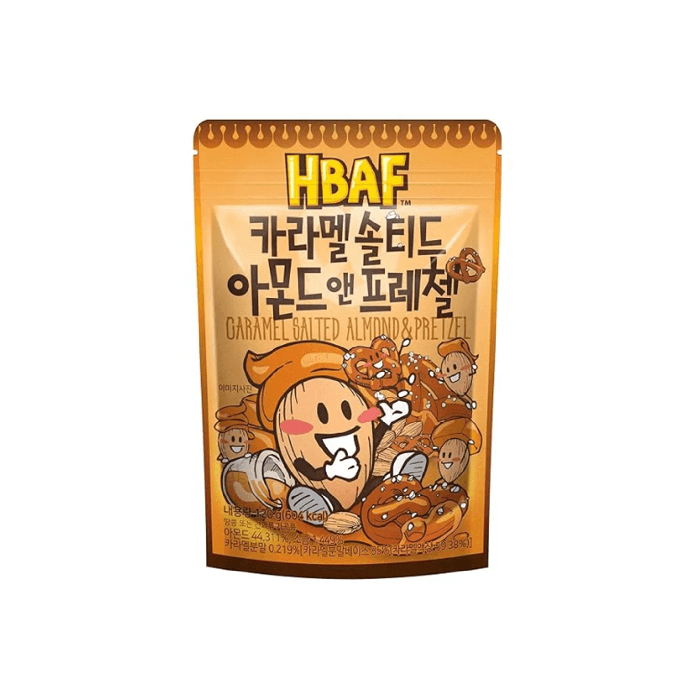 HBAF Caramel Salted Almond & Pretzel 4.23 oz.(120g) detail 1