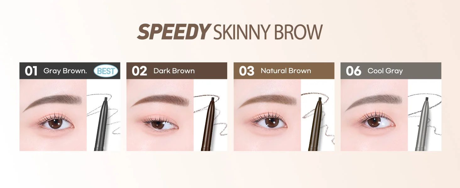[7colors] PERIPERA Speedy Skinny Brow 0.001 oz.(0.05g) detail 6
