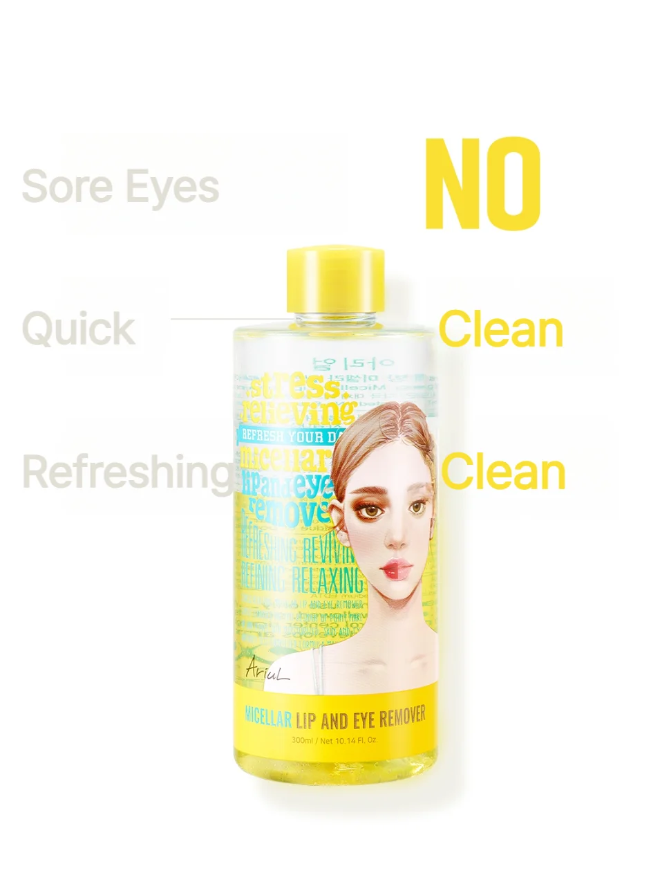 Ariul Stress Relieving Micellar Lip And Eye Remover 10.14 fl. oz.(300ml) detail 4