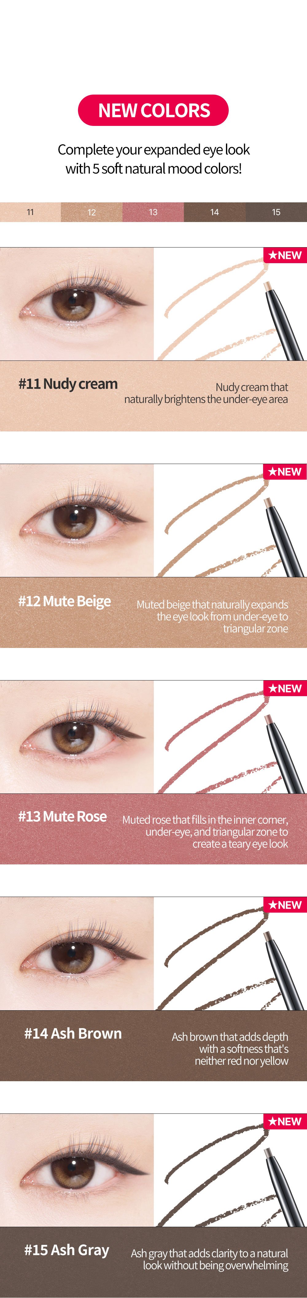 [3colors] COSNORI Superproof Fitting Gel Eyeliner 0.004 oz.(0.13g) detail 10