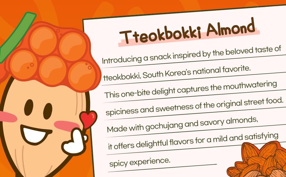 HBAF Tteokbokki Almond 4.23 oz.(120g) detail 4