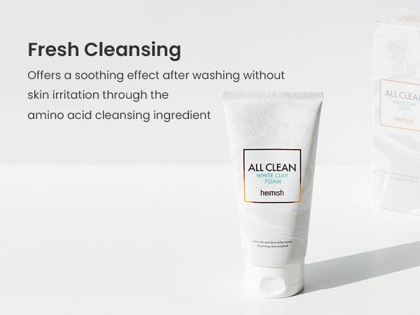 HEIMISH All Clean White Clay Foam 5.29 oz.(150g) detail 5