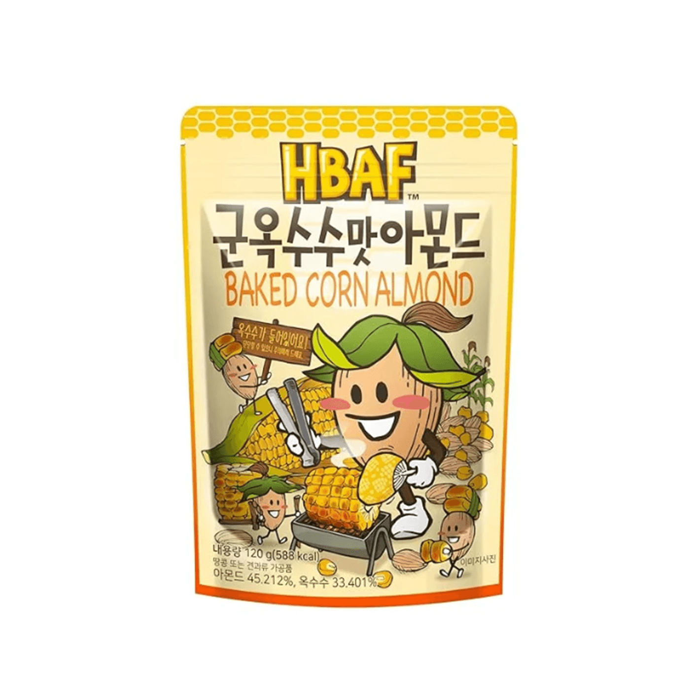 HBAF Baked Corn Almond 4.23 oz.(120g) detail 1