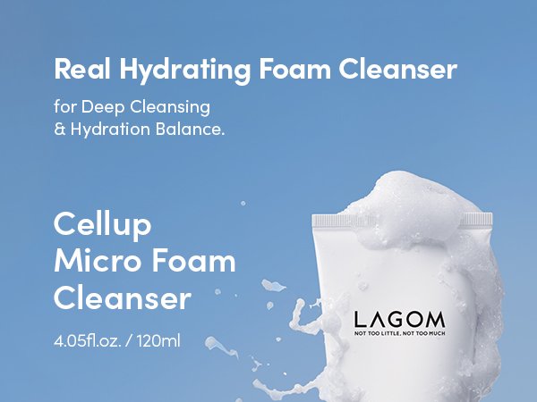 [2options] LAGOM Cellup Micro Foam Cleanser 4.06 fl. oz.(120ml) detail 4