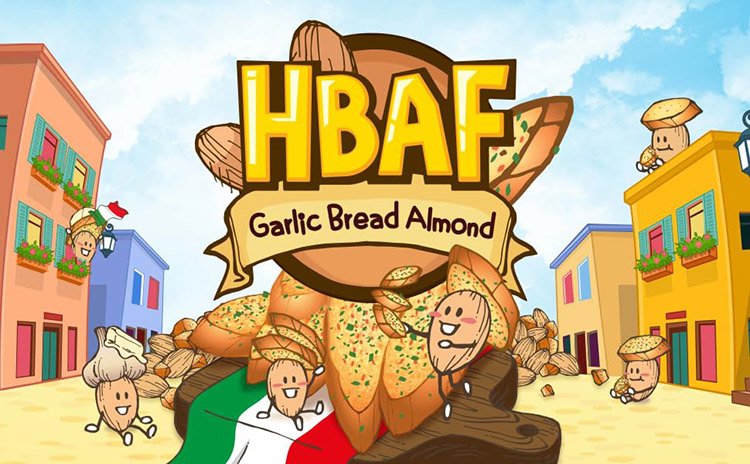 HBAF Garlic Bread Almond 4.23 oz.(120g) detail 1