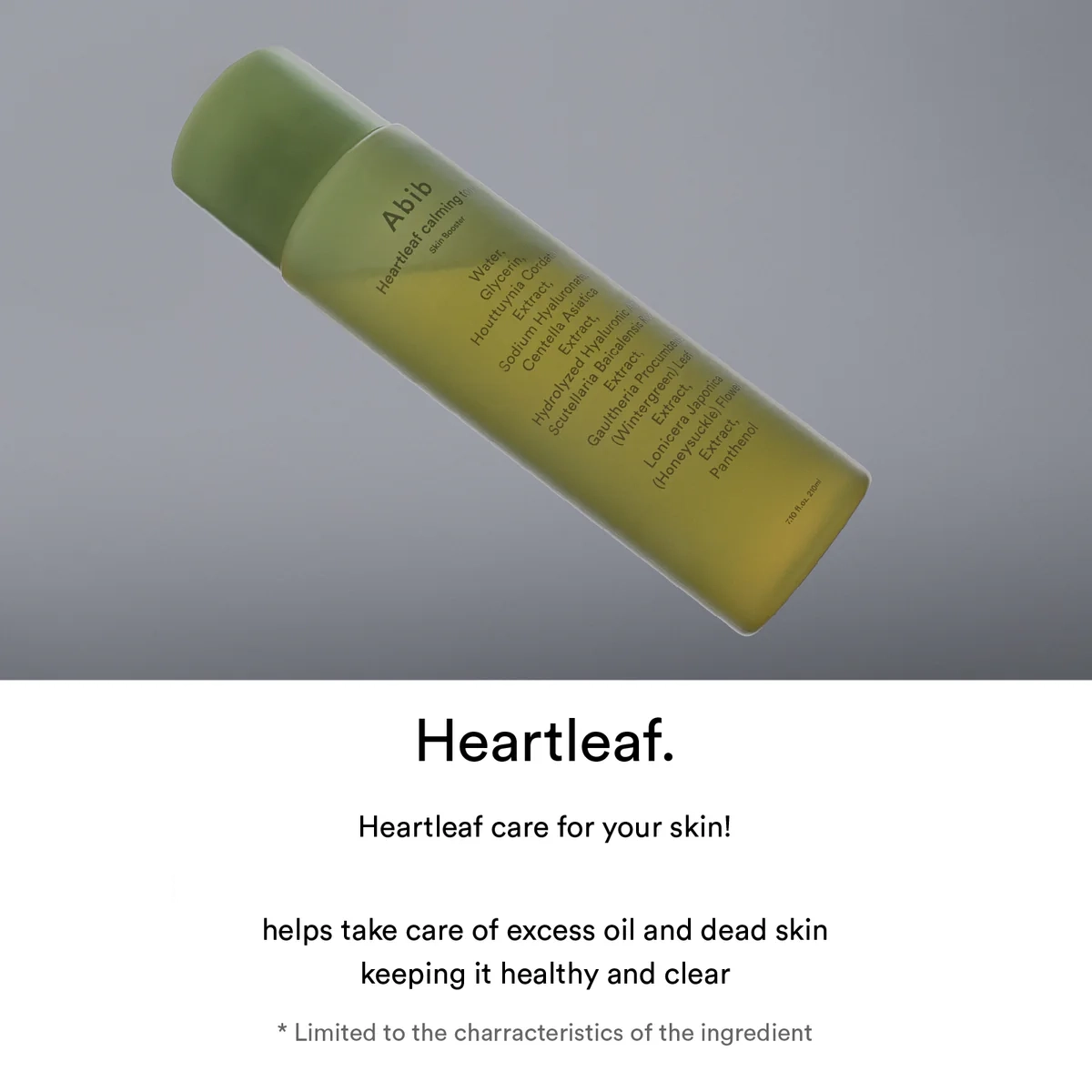 Abib Heartleaf Calming Toner Skin Booster 6.76 fl. oz.(200ml) - Image 3 of 7