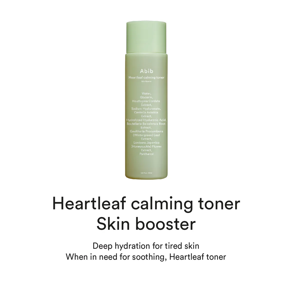 Abib Heartleaf Calming Toner Skin Booster 6.76 fl. oz.(200ml) detail 1