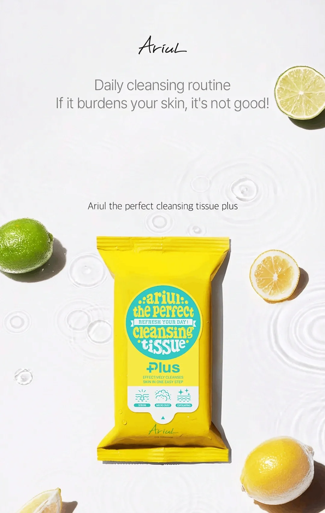 Ariul The Perfect Cleansing Tissue Plus 20 sheets 3.61 fl. oz.(107ml) detail 1