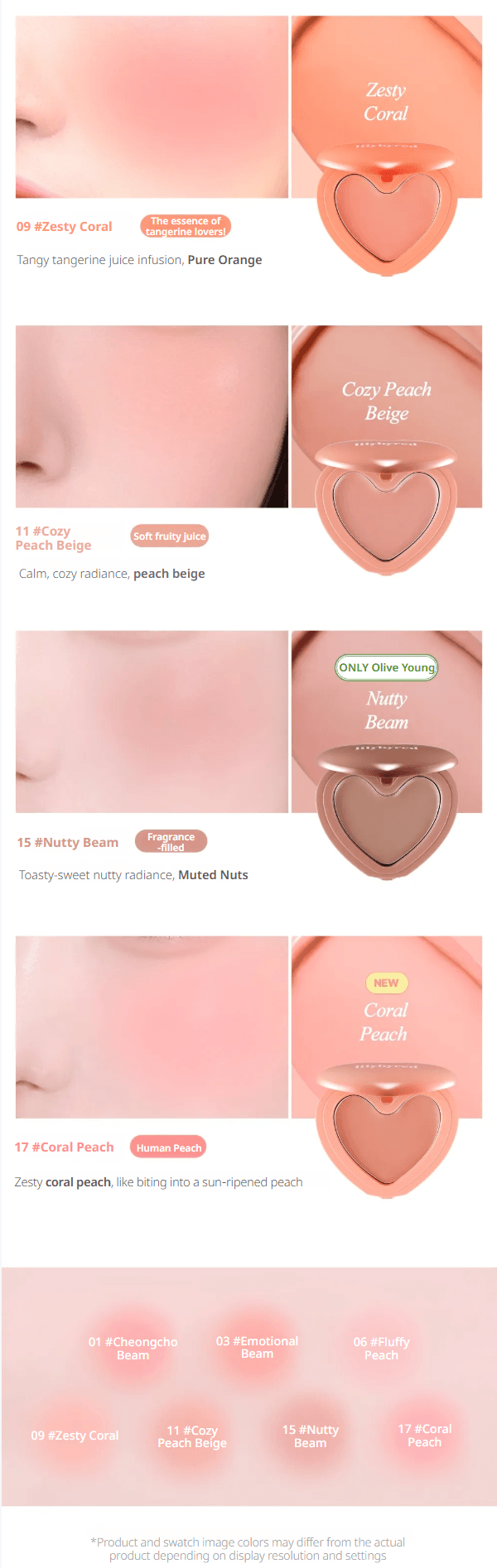 [11colors] lilybyred Luv Beam Cheek Balm 0.12 oz.(3.5g) detail 9