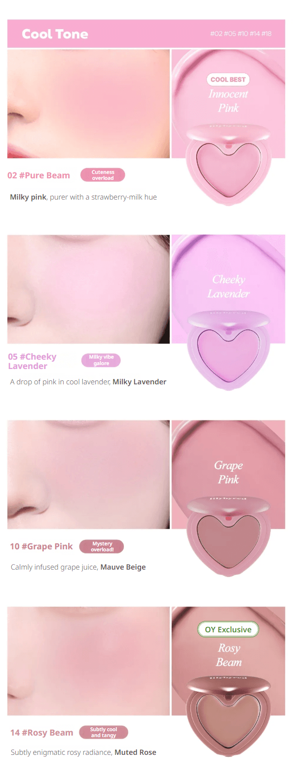 [11colors] lilybyred Luv Beam Cheek Balm 0.12 oz.(3.5g) detail 10