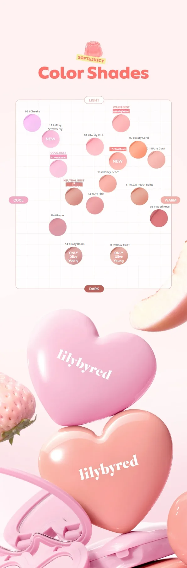 [11colors] lilybyred Luv Beam Cheek Balm 0.12 oz.(3.5g) detail 12