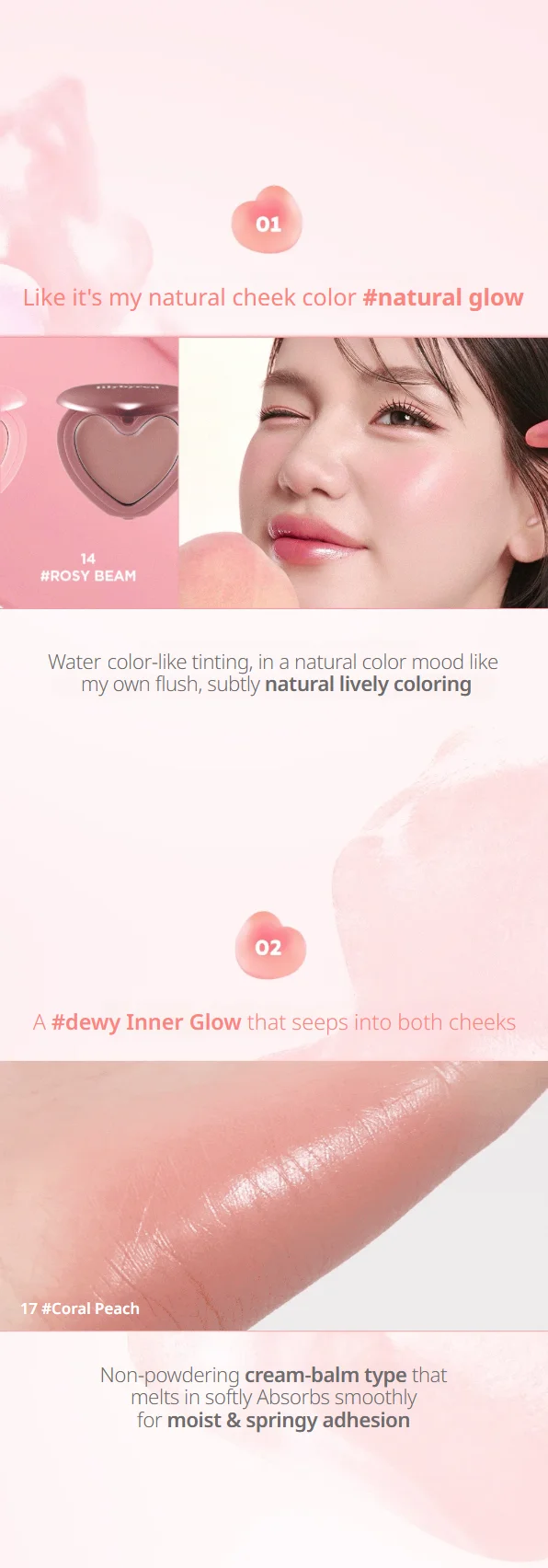 [11colors] lilybyred Luv Beam Cheek Balm 0.12 oz.(3.5g) detail 5