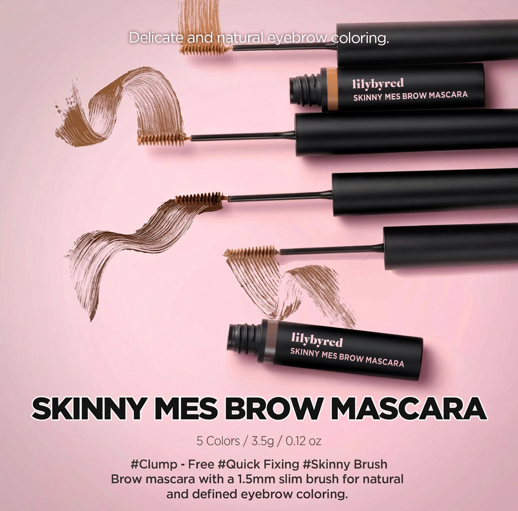 [6colors] lilybyred Skinny Mes Brow Mascara 0.12 oz.(3.5g) detail 1