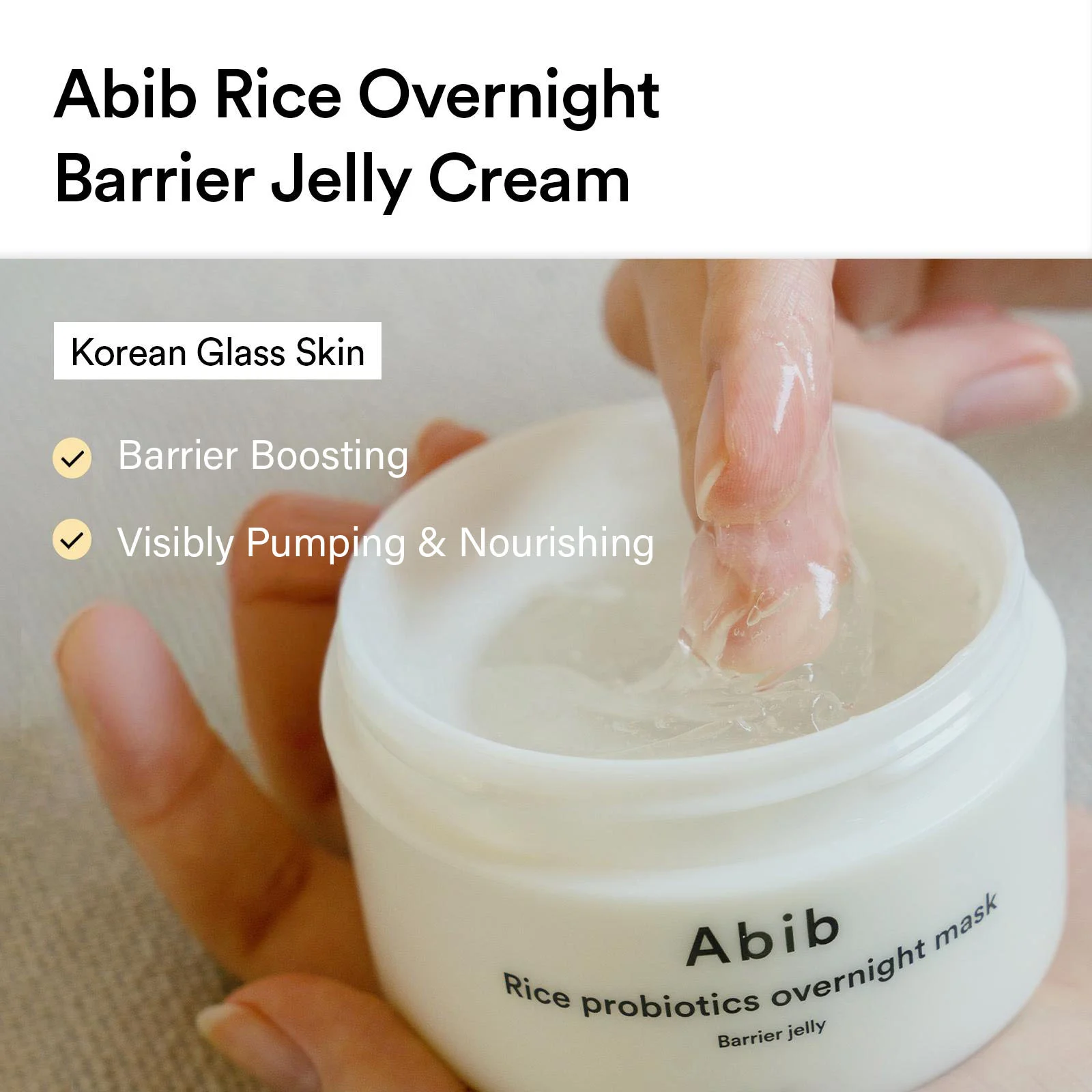 Abib Rice Probiotics Overnight Mask Barrier Jelly 2.70 fl. oz.(80ml) detail 1