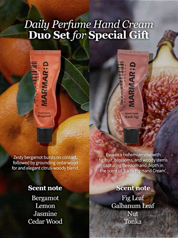 MARMAR;D Dolce Duo Set (Earth Fig + Bergamot 1.69 fl. oz.(50ml)) x 2 detail 2