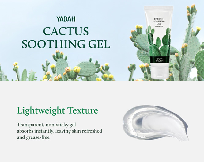 YADAH Cactus Soothing Gel 16.9 fl. oz.(500ml) | OLIVE YOUNG US