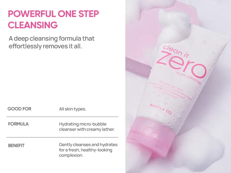 BANILA CO Clean It Zero Foam Cleanser 5.07 fl. oz.(150ml) detail 2