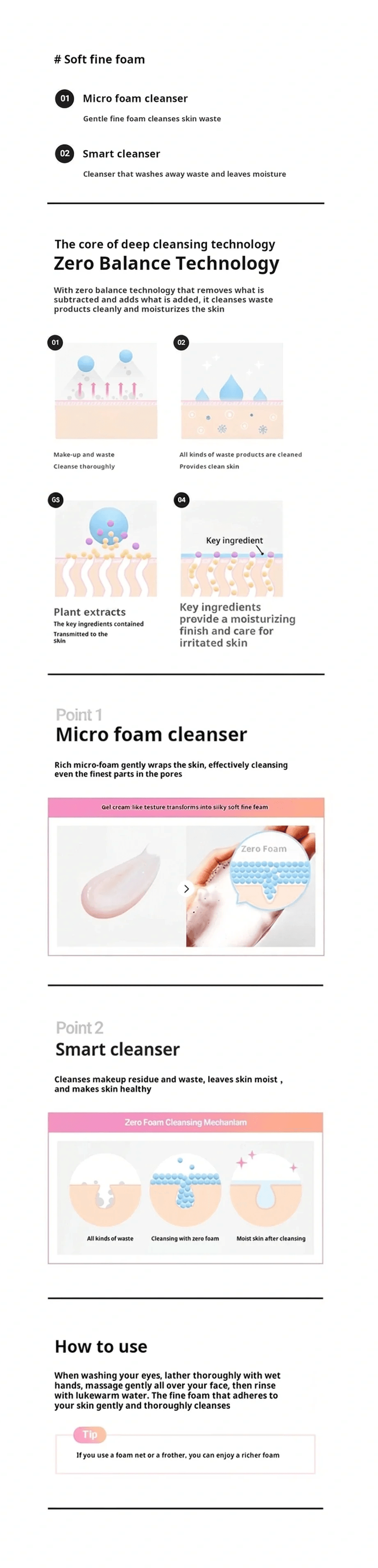 BANILA CO Clean It Zero Foam Cleanser 5.07 fl. oz.(150ml) detail 1