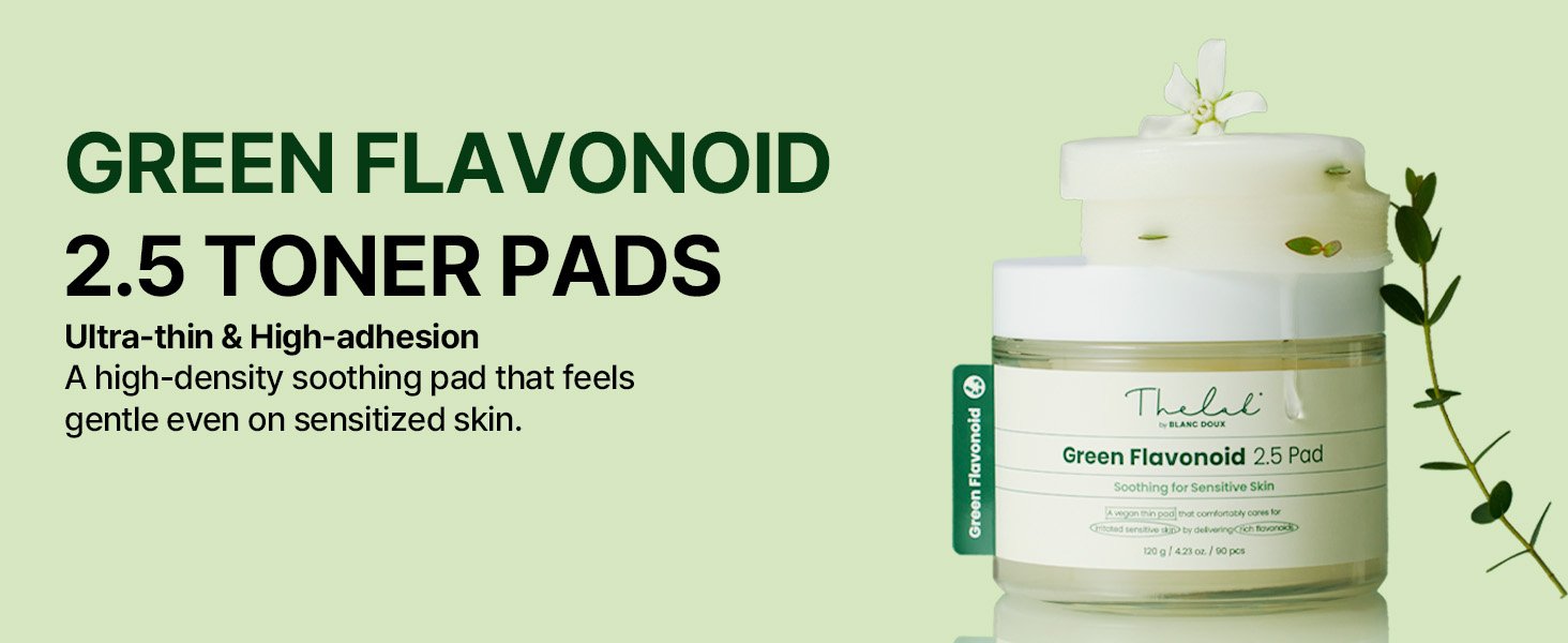 THE LAB by blanc doux Green Flavonoid™ 2.5 Pad 90ea 4.23 oz.(120g) detail 1